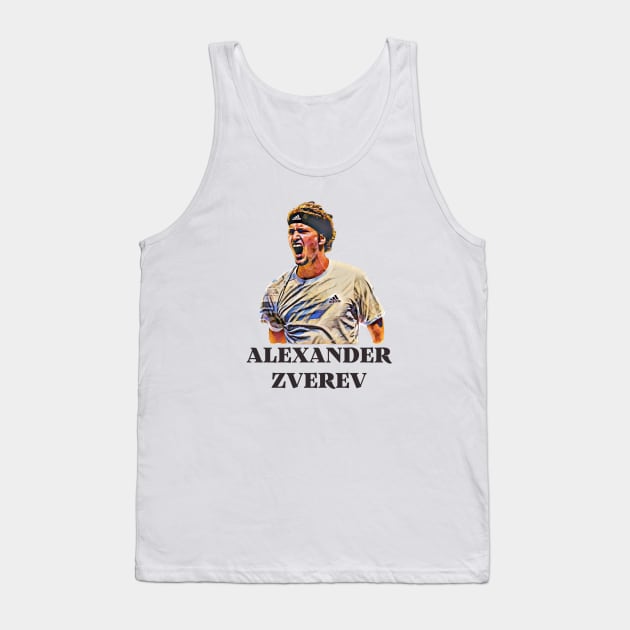 Alexander Zverev Tank Top by BorodinaAlen